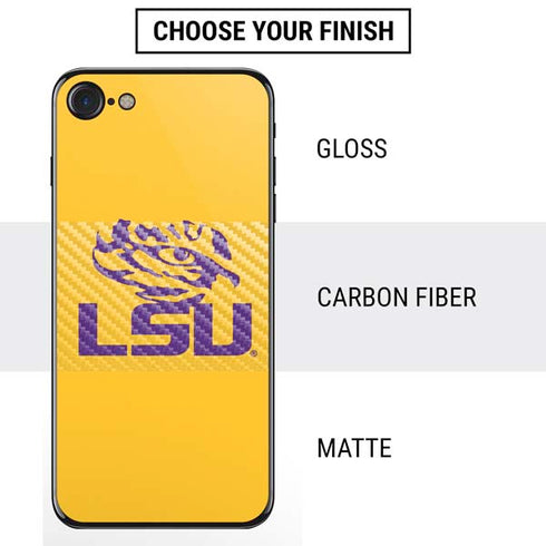Louisiana State University - LSU Tiger Eye Logo Yellow iPhone SE (2nd & 3rd Gen) Skin