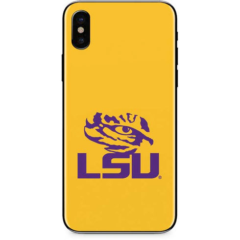 Louisiana State University - LSU Tiger Eye Logo Yellow iPhone X Skin