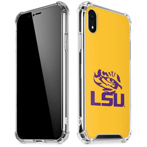 Louisiana State University - LSU Tiger Eye Logo Yellow iPhone XR Clear Case