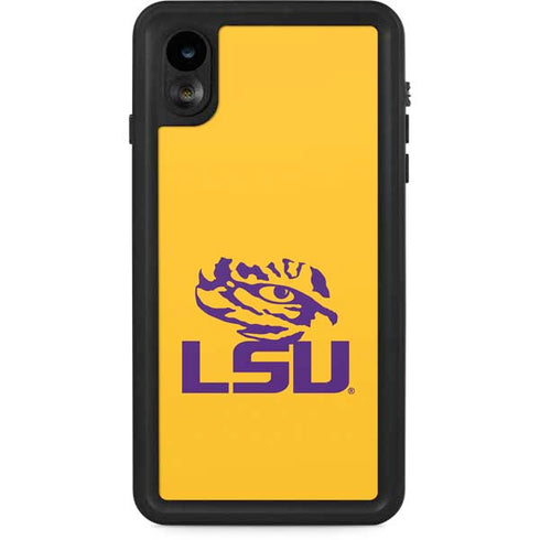 Louisiana State University - LSU Tiger Eye Logo Yellow iPhone XR Waterproof Case