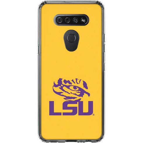 Louisiana State University - LSU Tiger Eye Logo Yellow LG K51/Q51 Clear Case