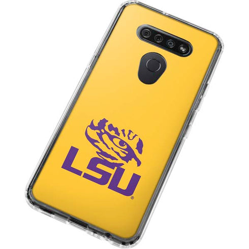 Louisiana State University - LSU Tiger Eye Logo Yellow LG K51/Q51 Clear Case