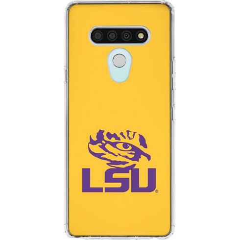 Louisiana State University - LSU Tiger Eye Logo Yellow LG Stylo 6 Clear Case