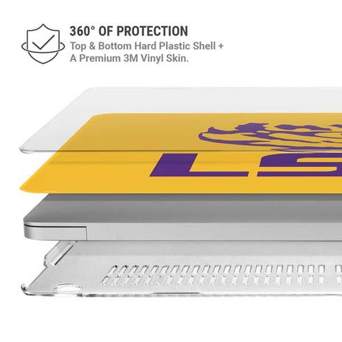 Louisiana State University - LSU Tiger Eye Logo Yellow MacBook Pro 13in (2020) Case plus Skin