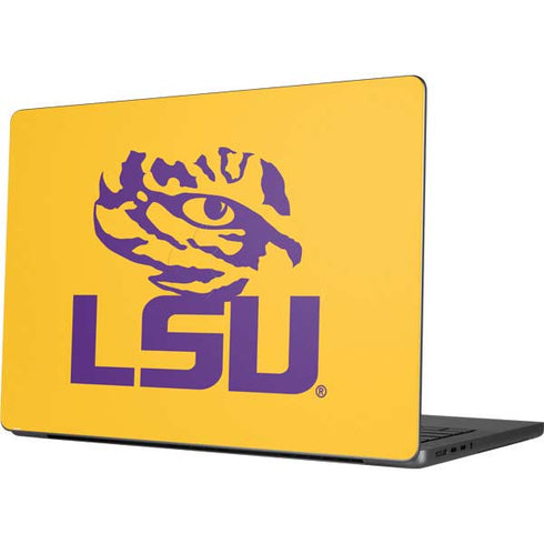 LSU Tiger Eye Logo Yellow MacBook Pro 14in (2021-24) Skin