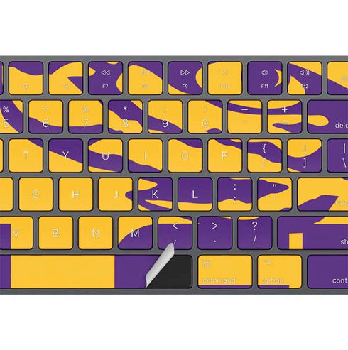 Louisiana State University - LSU Tiger Eye Logo Yellow Magic Keyboard with Numeric Keypad Skin