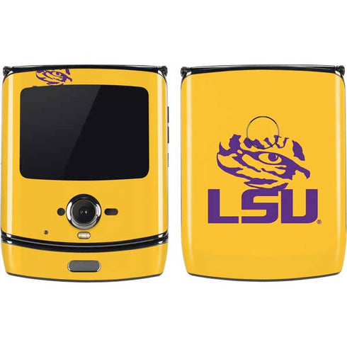 Louisiana State University - LSU Tiger Eye Logo Yellow Motorola RAZR Skin
