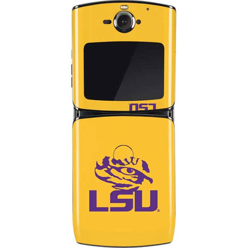Louisiana State University - LSU Tiger Eye Logo Yellow Motorola RAZR Skin