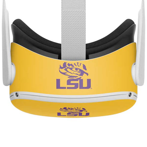 Louisiana State University - LSU Tiger Eye Logo Yellow Oculus Quest 2 Skin