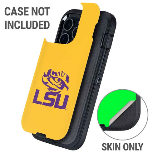 Louisiana State University - LSU Tiger Eye Logo Yellow Otterbox Defender iPhone Skin