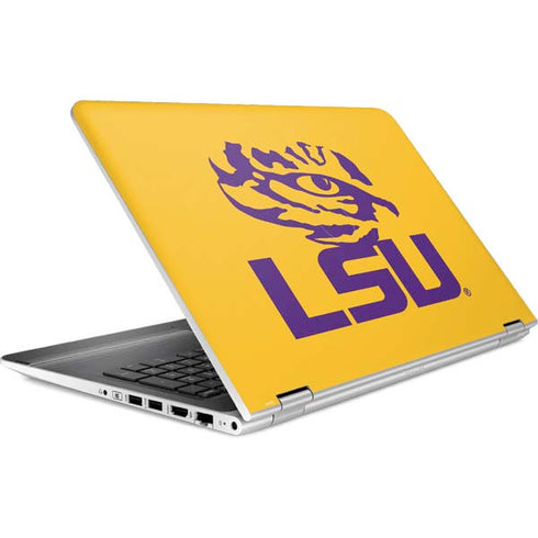 Louisiana State University - LSU Tiger Eye Logo Yellow HP Pavilion Skin