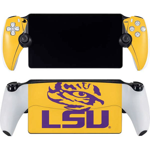 Louisiana State University - LSU Tiger Eye Logo Yellow PlayStation Portal Remote Player Skin