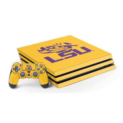 Louisiana State University - LSU Tiger Eye Logo Yellow PS4 Pro Bundle Skin