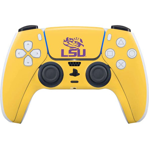 Louisiana State University - LSU Tiger Eye Logo Yellow PS5 Controller Skin