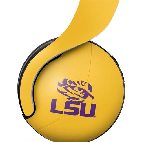 Louisiana State University - LSU Tiger Eye Logo Yellow PULSE 3D Wireless Headset for PS5 Skin