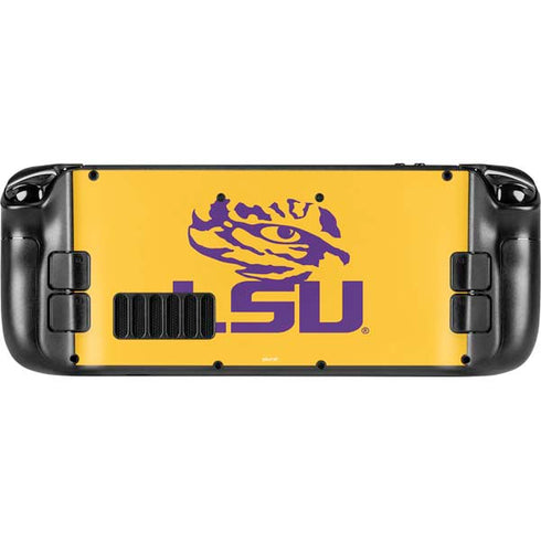 Louisiana State University - LSU Tiger Eye Logo Yellow Steam Deck Handheld Gaming Computer Skin