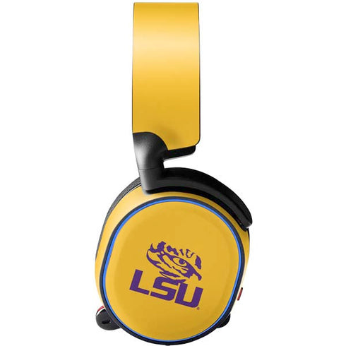 Louisiana State University - LSU Tiger Eye Logo Yellow SteelSeries Arctis 3 Skin