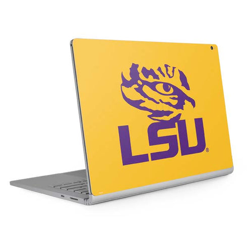 Louisiana State University - LSU Tiger Eye Logo Yellow Surface Book 2 15in Skin