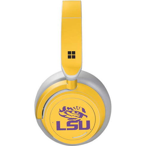 Louisiana State University - LSU Tiger Eye Logo Yellow Surface Headphones Skin