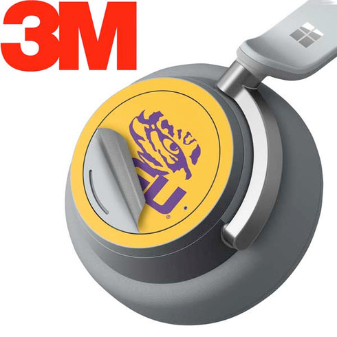 Louisiana State University - LSU Tiger Eye Logo Yellow Surface Headphones Skin