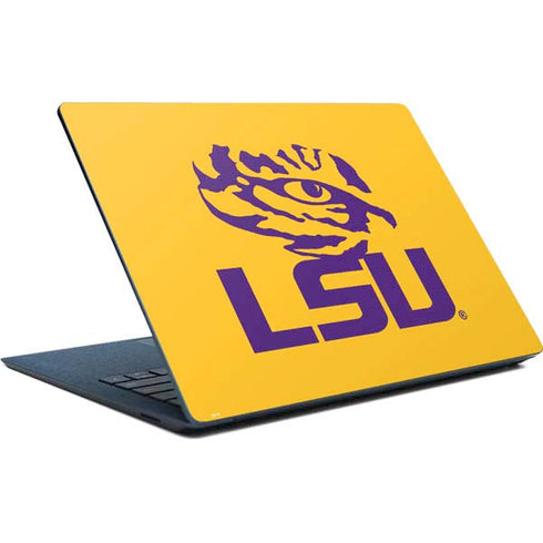 Louisiana State University - LSU Tiger Eye Logo Yellow Surface Laptop Skin