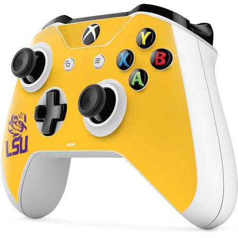 Louisiana State University - LSU Tiger Eye Logo Yellow Xbox One S Controller Skin