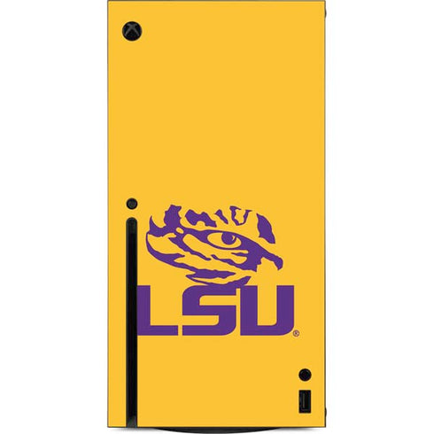 Louisiana State University - LSU Tiger Eye Logo Yellow Xbox Series X Console Skin