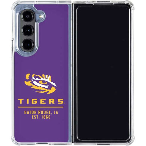 Louisiana State University - LSU Tigers Baton Rouge Galaxy Z Fold5 5G Clear Case