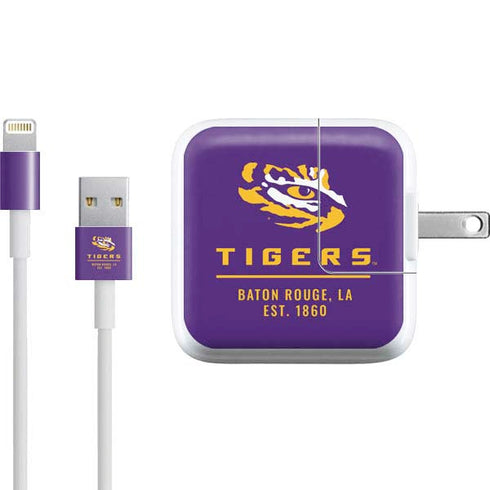 Louisiana State University - LSU Tigers Baton Rouge iPad Charger (10W USB) Skin
