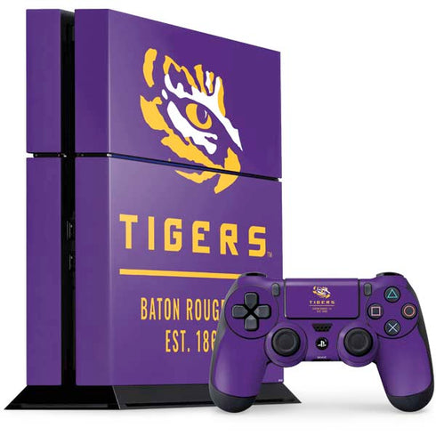 Louisiana State University - LSU Tigers Baton Rouge PS4 Console and Controller Bundle Skin