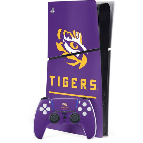 Louisiana State University - LSU Tigers Baton Rouge PS5 Slim Digital Edition Bundle Skin