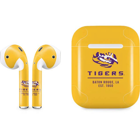 Louisiana State University - LSU Tigers Baton Rouge Yellow Apple AirPods 2 Skin