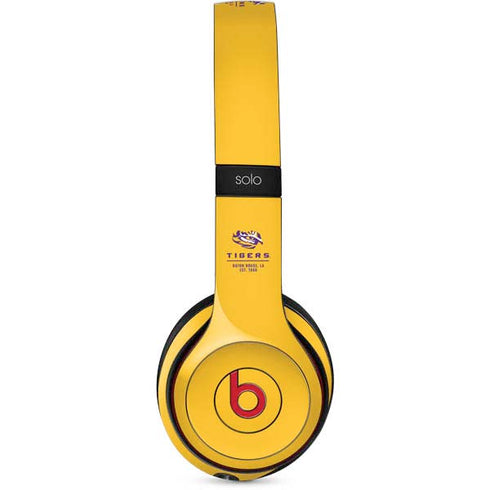Louisiana State University - LSU Tigers Baton Rouge Yellow Beats Solo 2 Wireless Skin