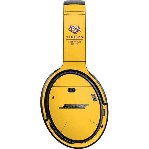 Louisiana State University - LSU Tigers Baton Rouge Yellow Bose QuietComfort 35 Headphones Skin