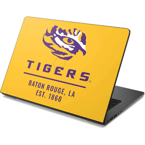 Louisiana State University - LSU Tigers Baton Rouge Yellow Dell Chromebook Skin
