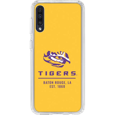 Louisiana State University - LSU Tigers Baton Rouge Yellow Galaxy A50 Clear Case