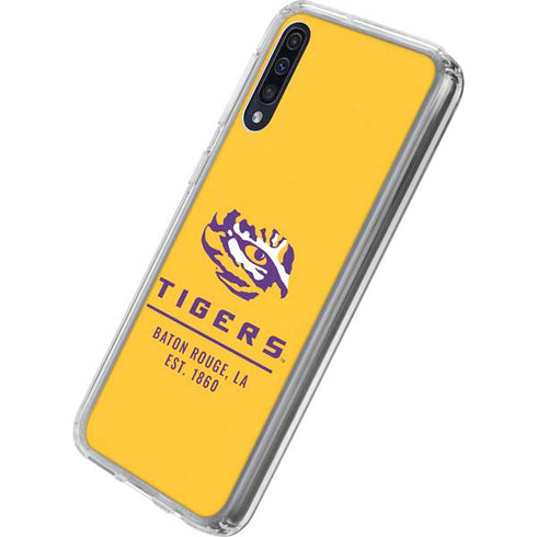 Louisiana State University - LSU Tigers Baton Rouge Yellow Galaxy A50 Clear Case