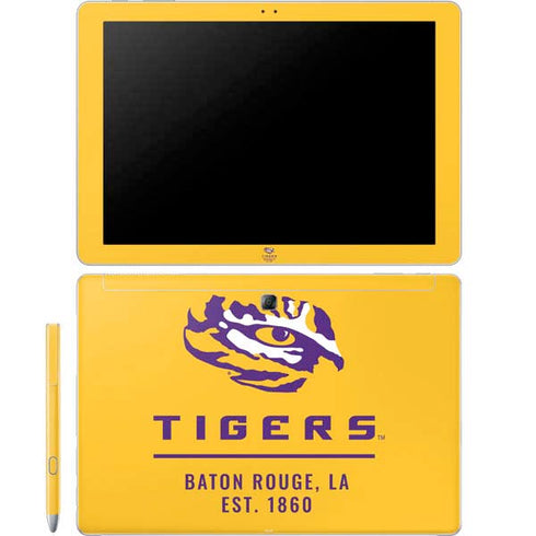 Louisiana State University - LSU Tigers Baton Rouge Yellow Galaxy Book 12in Skin