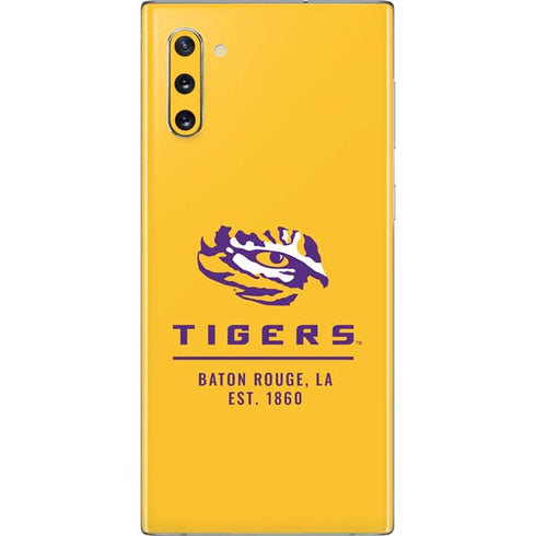 Louisiana State University - LSU Tigers Baton Rouge Yellow Galaxy Note 10 Skin