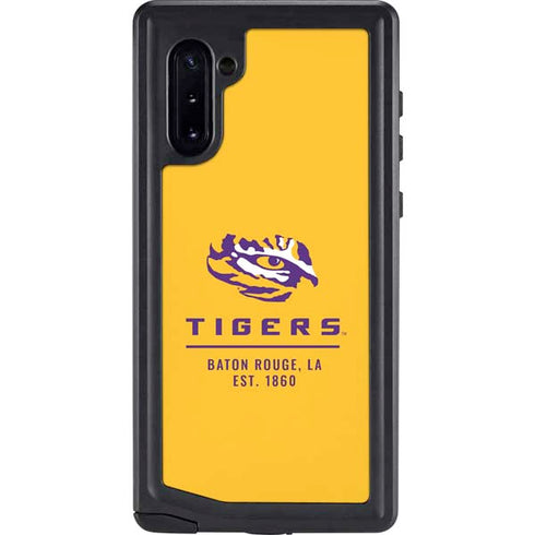 Louisiana State University - LSU Tigers Baton Rouge Yellow Galaxy Note 10 Waterproof Case