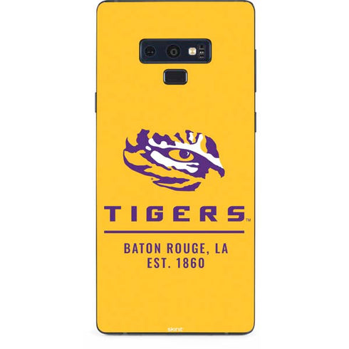 Louisiana State University - LSU Tigers Baton Rouge Yellow Galaxy Note 9 Skin