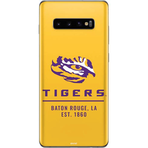 Louisiana State University - LSU Tigers Baton Rouge Yellow Galaxy S10 Plus Skin
