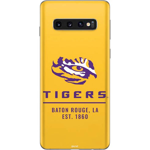 Louisiana State University - LSU Tigers Baton Rouge Yellow Galaxy S10 Skin