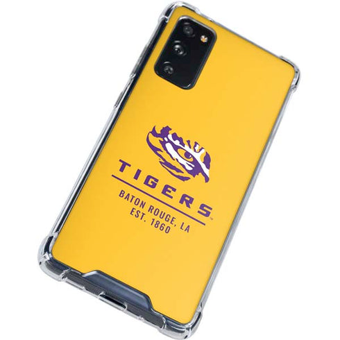 Louisiana State University - LSU Tigers Baton Rouge Yellow Galaxy S20 FE Clear Case