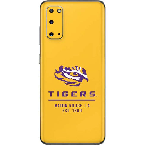 Louisiana State University - LSU Tigers Baton Rouge Yellow Galaxy S20 Skin