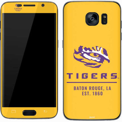 Louisiana State University - LSU Tigers Baton Rouge Yellow Galaxy S7 Skin