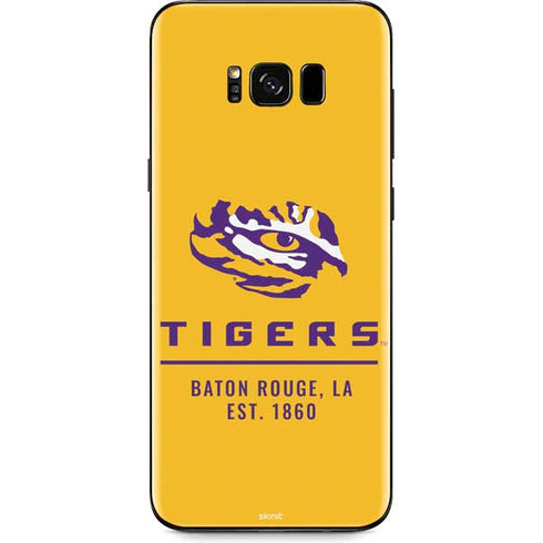 Louisiana State University - LSU Tigers Baton Rouge Yellow Galaxy S8 Skin