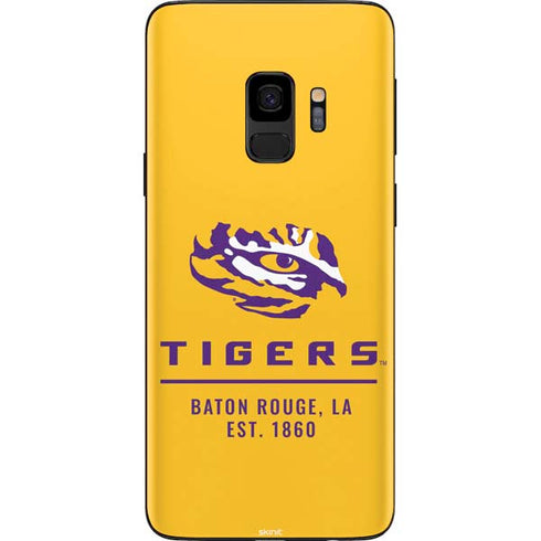 Louisiana State University - LSU Tigers Baton Rouge Yellow Galaxy S9 Skin