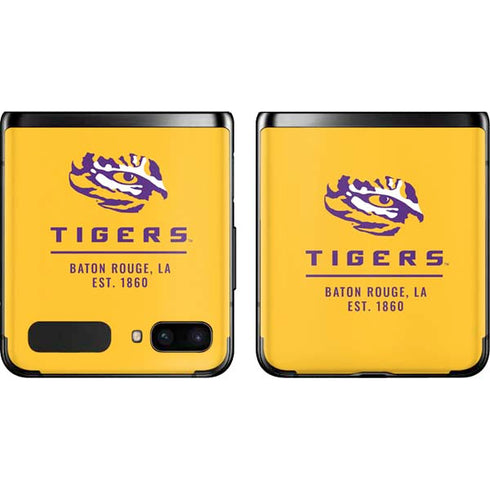 Louisiana State University - LSU Tigers Baton Rouge Yellow Galaxy Z Flip Skin