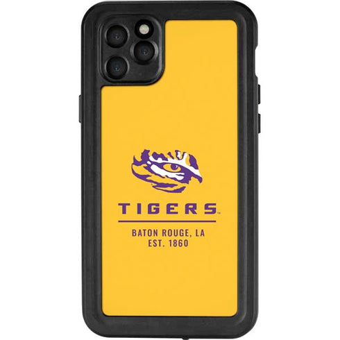 Louisiana State University - LSU Tigers Baton Rouge Yellow iPhone 11 Pro Max Waterproof Case